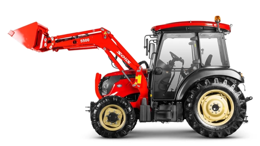 Фронтальный погрузчик Solis | Солис (50 HP/Cabin/4x4/8F+2R) Челюстной ковш (4 in 1 bucket)